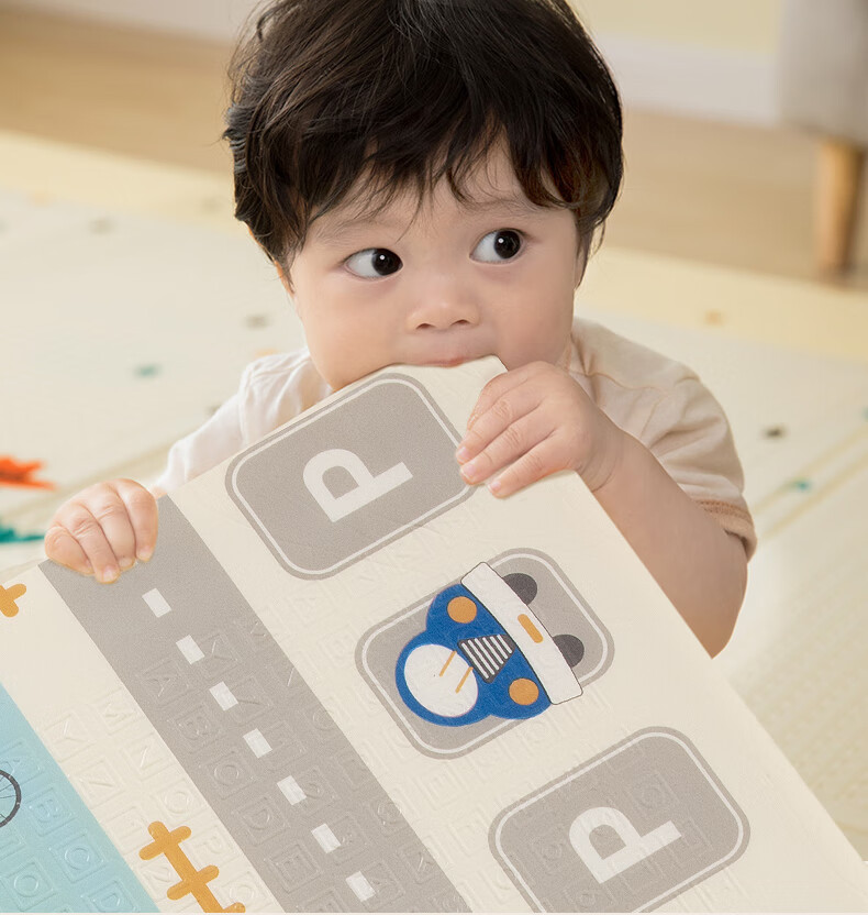 Babybox EPE Crawling Mat Baby Anti-Fall Play Mat Children's Interlocking Foam Floor Mat 6 Pieces 2CM Thickened 10