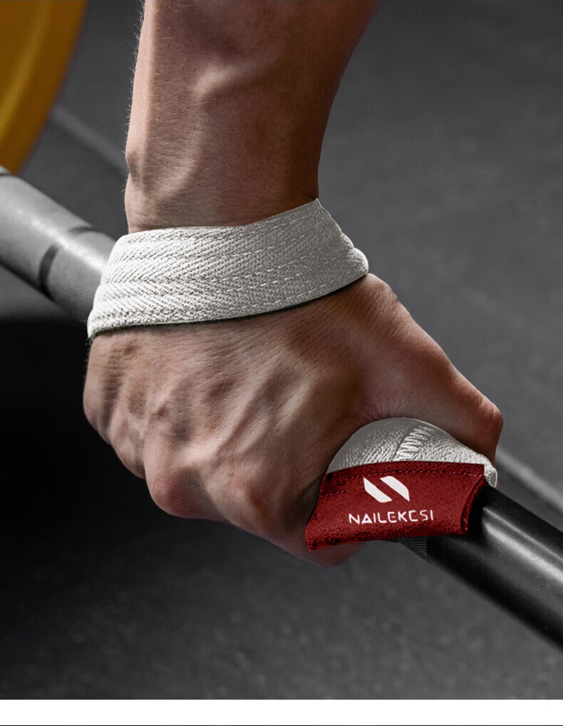 NAILEKESI N Wrist Support Band for Deadlifts, Fitness Training, Weightlifting, Grip Strength, Rowing, Palm Protection, Pull-Up Bar Wrist Guard, Cotton Version, Two-Pack 9