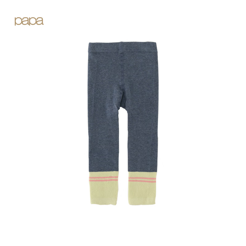Papa Spring Children's Leggings Tights Girls High Elasticity Skin-Friendly Color Block Versatile Fashionable
