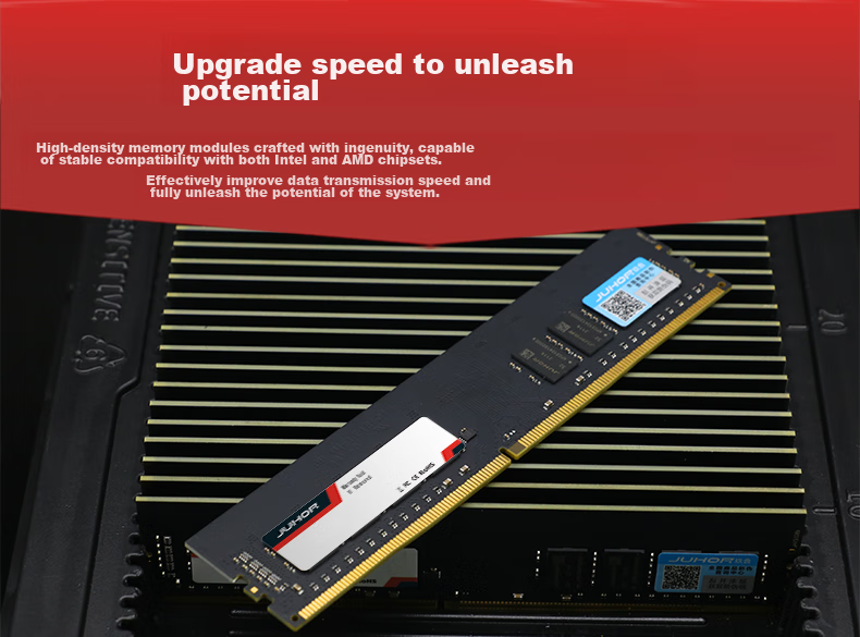 JUHOR 8GB DDR4 3200 Desktop RAM Yijie Series Black Armor 2