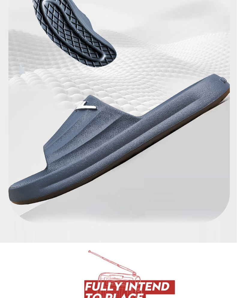 Huili Solid Color Sports Shock-Absorbing Soft Elastic Indoor/outdoor Wear-Resistant Thick-Soled Slippers HL0276 Black Size 43-44 15