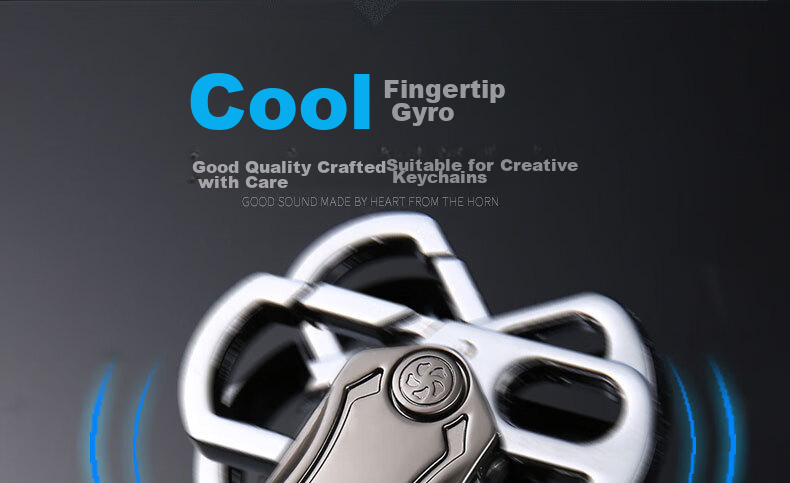 Dijialun Three-In Multifunctional Car Keychain, Fidget Spinner, Bottle Opener, Waist-Hanging Keychain for Men, Creative Gift Rotating Toy, Simple And High-End Car Keychai 3