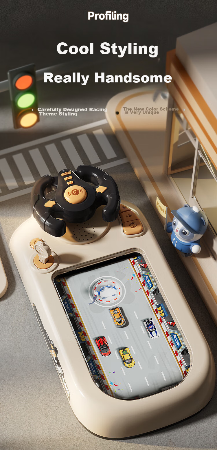 Taodudu Racing Adventure Car Game Machine for 3-6 Year Old Boys And Girls, Multi-Functional Children's Toy Table 3