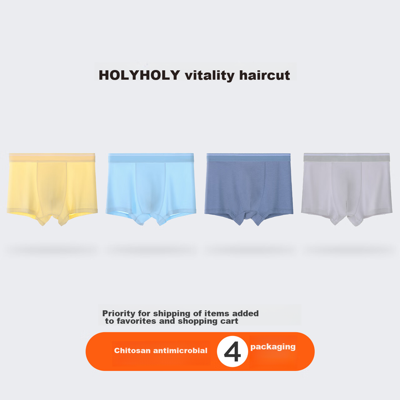Hzasz Boys' Underwear for Teenagers, Puberty, Middle And High School Students, 15-Year-Old Boys' Boxer Briefs, Breathable, Antibacterial, 18 Pure Cotton Shorts