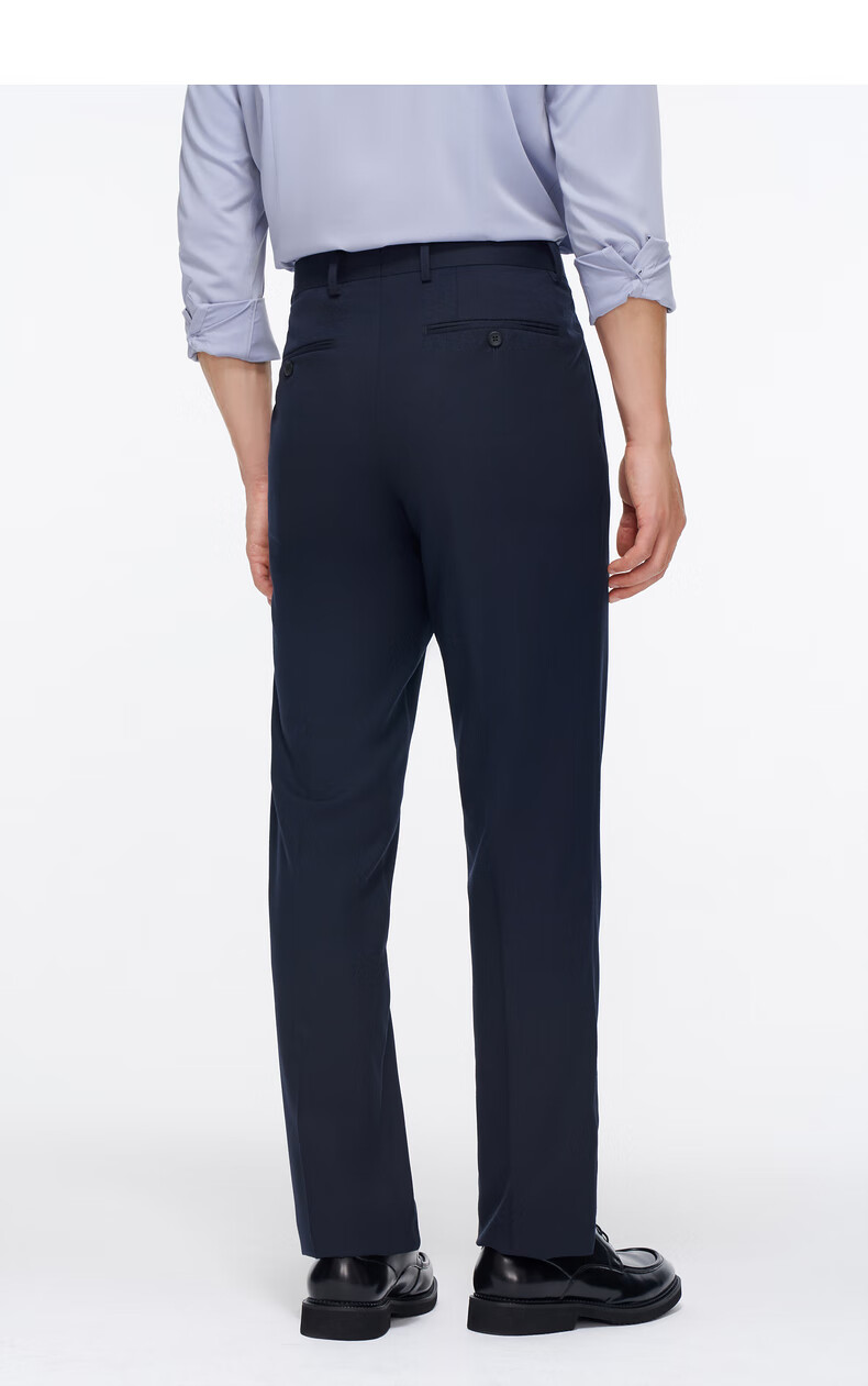 Goldlion [Machine Washable Wool] 26 Spring Summer Men's Stretch Business Dress Pants Long Trousers Beige 34 7