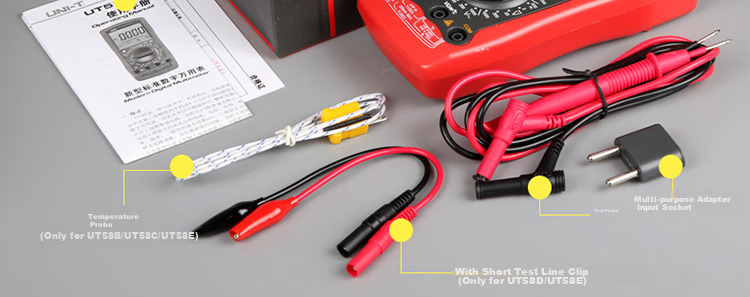 UNI-T UT58A Large Digital Multimeter, Universal Meter for Home Use, Electrician's Meter, Multi-Function Meter 22