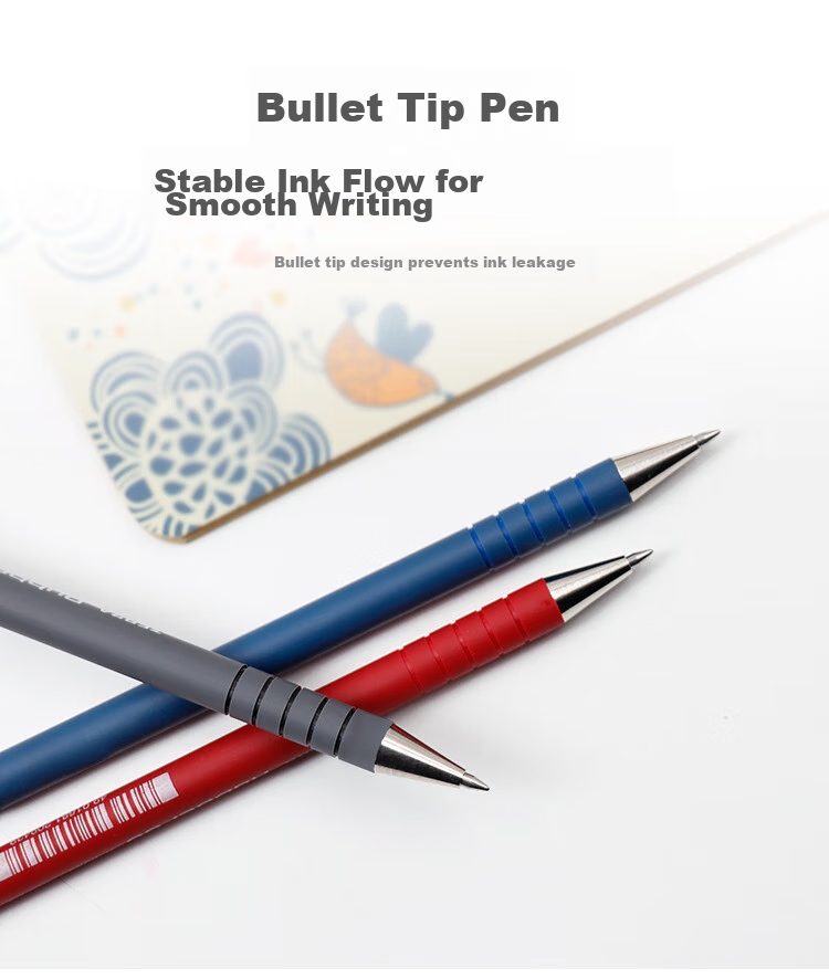 ZEBRA Rubber Barrel Ballpoint Pen, 0.7mm Bullet Tip, Medium Oil Pen, R8000, Blue, Pack of 10 5