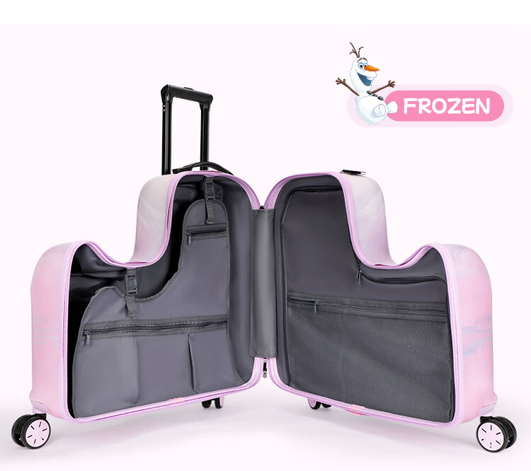 Mesuca Disney Mickey Mouse Children's Suitcase, Rideable, for Boys And Girls, Lazy Parent Stroller, Baby Trolley Case, 20 Inches 8