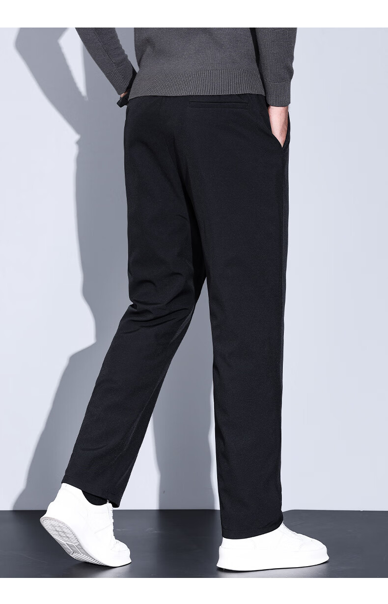 YAYA Goose down Pants for Men, Straight-Leg Thick Warm Outer Wear, Autumn And Winter New Style, Middle-Aged And Young Versatile Casual Pants K02 20