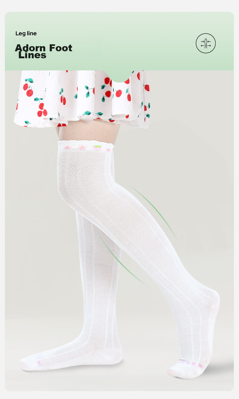 Barbie Children's Mid-Calf Socks for Girls, Thin Mesh Long Socks for Spring And Autumn, Baby Over-Knee High Socks, Half-Leg Socks 6