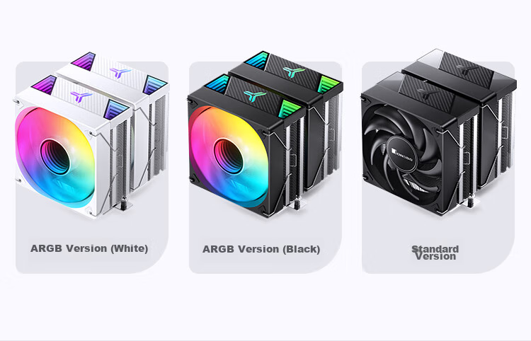 JONSBO CR-3000ARGB Version CPU Air Cooler (Dual Tower Dual Fan / Nickel-Plated 7 Heat Pipes / Motherboard ARGB Sync / PWM / Multi-Platform / Thermal Paste Included) 6