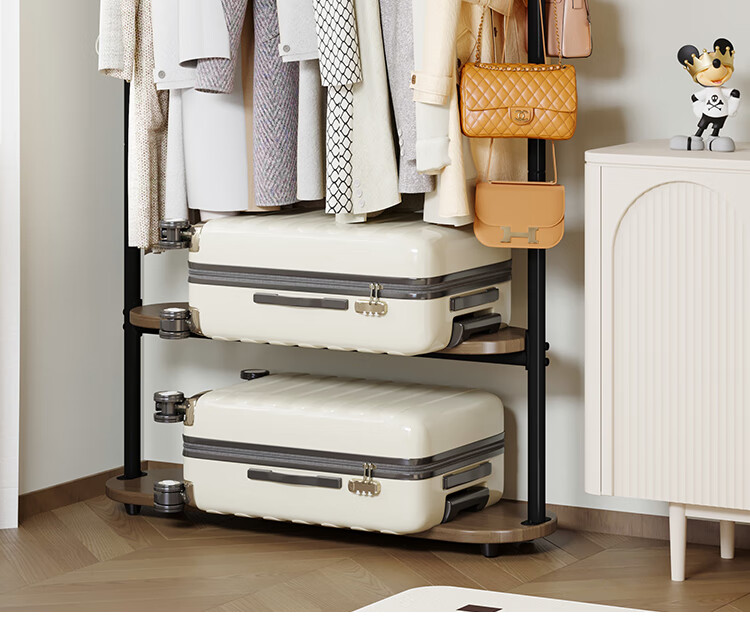 Yicainianhua Coat Rack, Floor-Standing Clothes And Hat Stand, Multifunctional Hanger, Bedroom Storage Rack, Clothes Drying Rack (Miqi) 2383 15