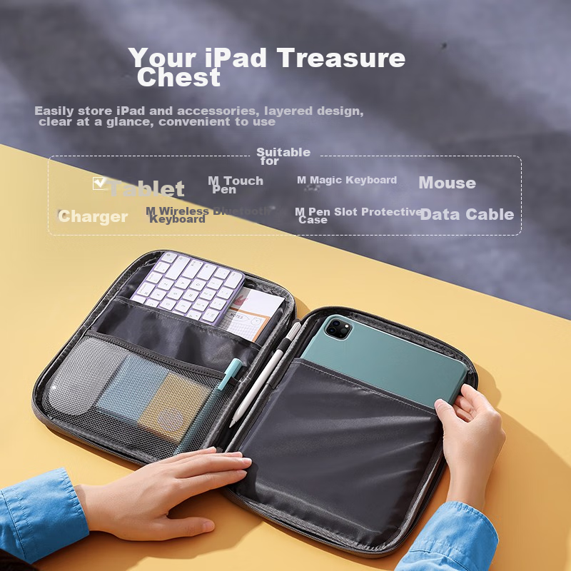 UGREEN IPad Pro Tablet Storage Case, 11-Inch Inner Sleeve, Protective Cover, Computer Accessory, Keyboard Portable Storage Bag, Suitable for Apple/Lenovo/Xiaomi/Huawei Tablets