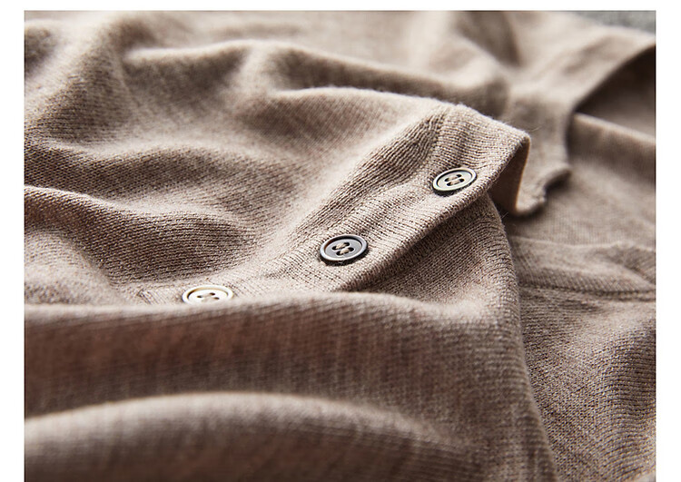 Dme [Baohe Milk Cheese] Spring And Summer Semi-Open Collar Sweater with Wool, Five-Quarter Sleeve, Petite Knit Top for Wome 24