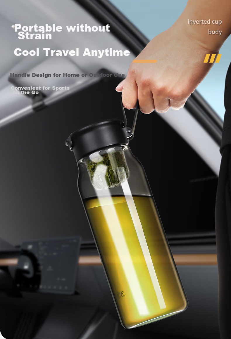 PAKCHOICE Magnetic Tea Infuser Cup, Tea-Water Separation Magnetic Cup, Tritan Large Capacity Tea Infuser Cup, Portable Car Water Bottle 16