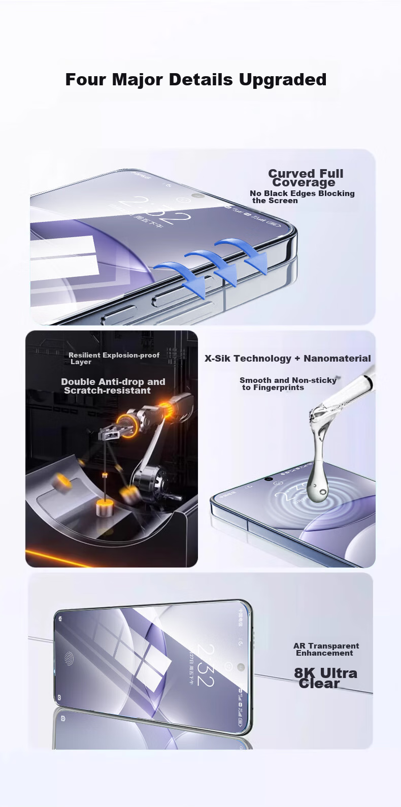 DIVI [Official Recommendation | 2 Pieces] Screen Protector for Huawei Nova14/13/nova12/11, Curved Full Coverage Soft Film, HD Anti-Fingerprint Smooth Non-Tempered Glass 10