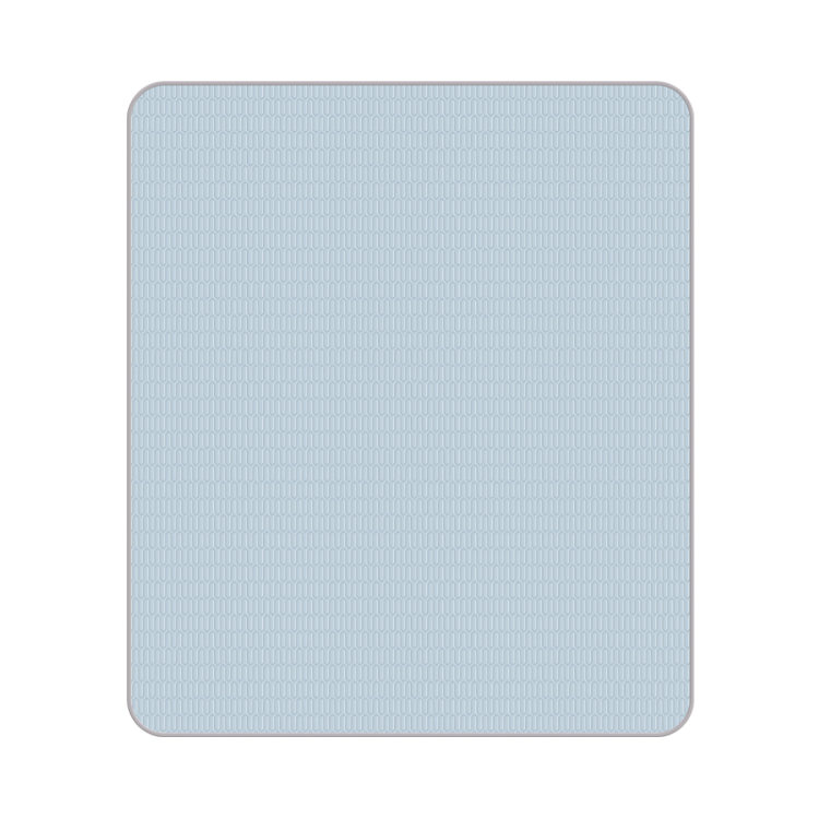 Paratex Thai Imported Ice Silk Natural Latex Cooling Mat Double Size Three-Piece Set Misty Blue 1.5x2 Meters [Washable]