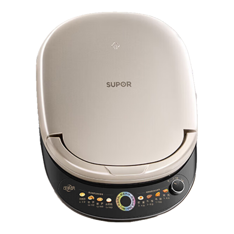 SUPOR Electric Griddle with Detachable Upper And Lower Plates, Double-Sided Heating Pancake Maker for Home Use, Breakfast Machine And Grill, Zero Fluorine Titanium Ceramic, New And Old Models Shipped Randomly, JJ30RQ803