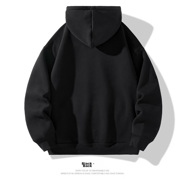 NASA GISS Hooded Sweatshirt for Men, Loose-Fitting Versatile Solid Color Sports Top, Youth Long-Sleeve Jacket, Apricot Color, 2XL 14
