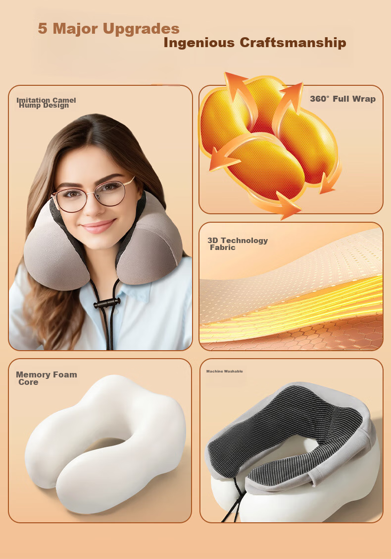 J.Sir Cervical Pillow Neck Support Pillow for Cervical Spondylosis, Deep Sleep for Adults, Medical Anti-Snoring Memory Foam Pillow 21