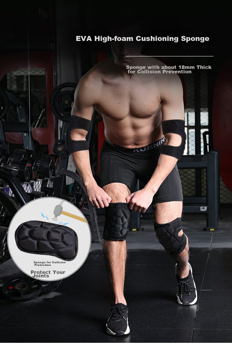 Chidong Tactical Knee And Elbow Pads for Crawling, Running, Sports Training, Thickened Set for Knee Joint Protection, Kneeling And Anti-Fall Gear 6