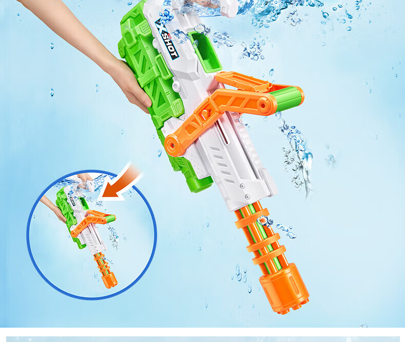 ZURU Super Attack Crazy Water Cannon Quick-Fill Water Gun, Water Play Toy, Birthday Gift for Boys And Girls 1