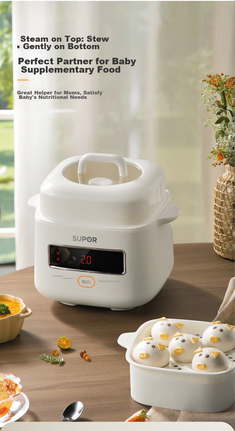 SUPOR Electric Stew Pot, Electric Stew Cup, Double Boiler, Soup Pot, Bird's Nest Stew Cup, Soup Stew Pot, Soup Stew Cup Steamer, Baby Food Cooker DZ10YC866 3