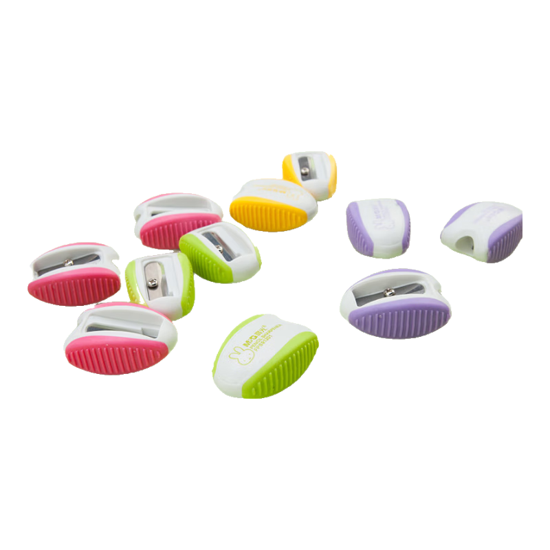 M&G Cartoon Pencil Sharpener Student Single-Hole Wooden Pencil Sharpener Random Color FPS91201 Pack of 30