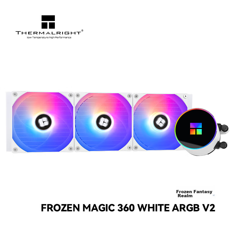 Thermalright Frozen Magic 360 WHITE ARGB V2 All-In Liquid Cooler with Full Metal Mounting Brackets FM360 WHITE ARGB V2