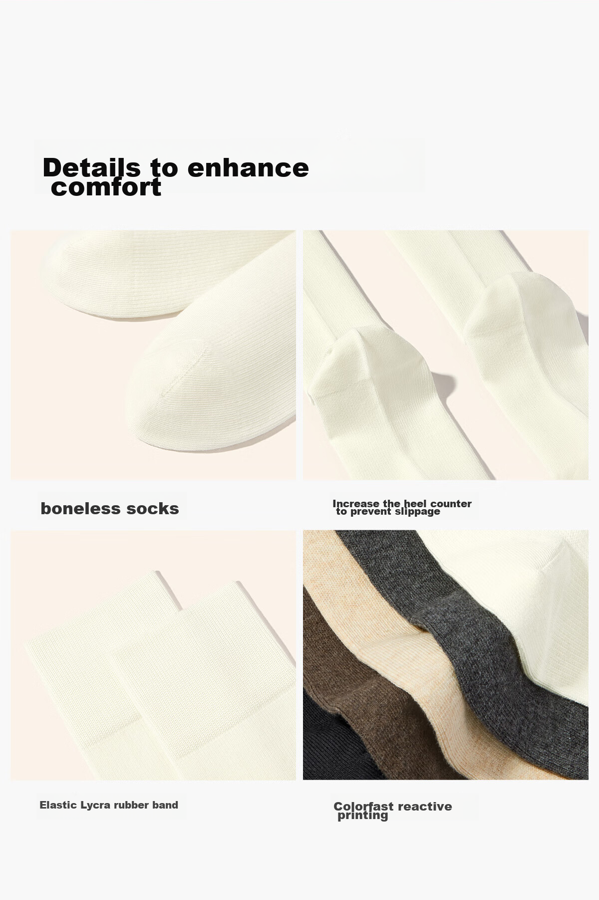 Mianzhuwu Knee-High Stockings for Women, Anti-Slip Thigh Slimming High Tube Socks for Autumn And Winter, 1 Pair 32
