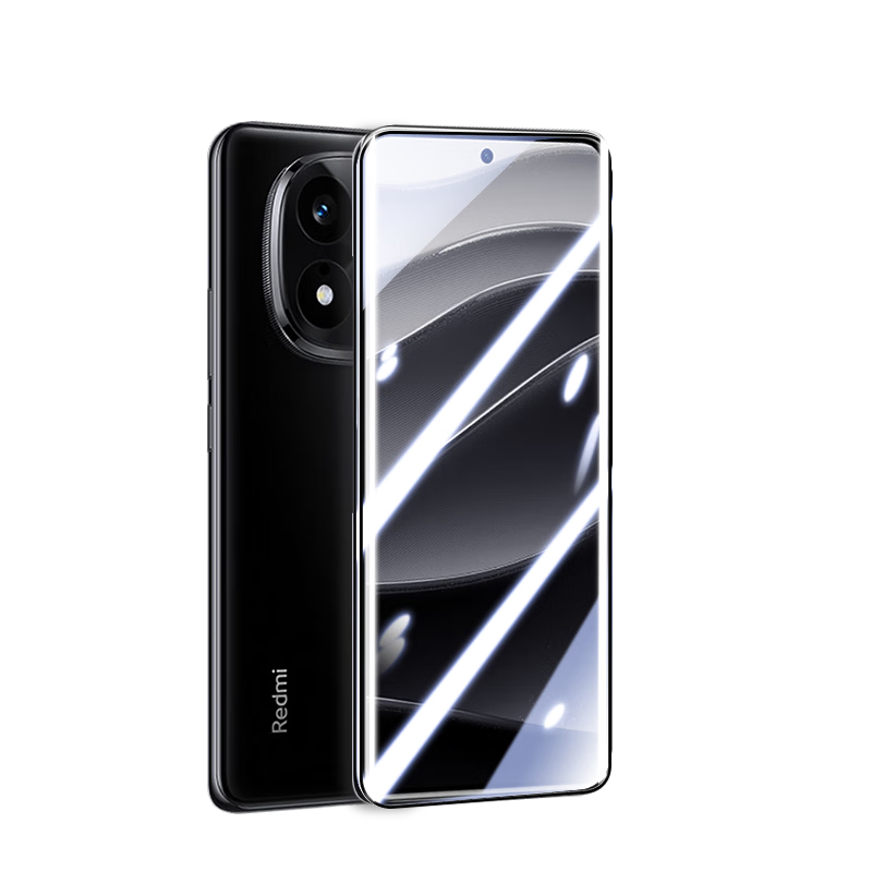 LANGLING Tempered Glass Screen Protector for Xiaomi Redmi Note14 Pro/Pro+, Curved Screen Coverage, High-Definition Glass, Shatterproof, Anti-Fingerprint Front Film for Redmi Note14 Pro Smartphone