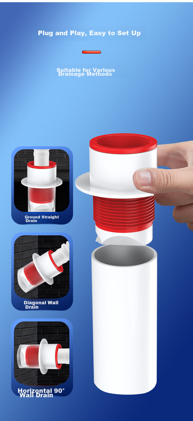 Muvi Kitchen Drain Anti-Odor Device, Sealing Plug Ring, Washing Machine Sink Overflow Special Check Valve Seal Cover 3