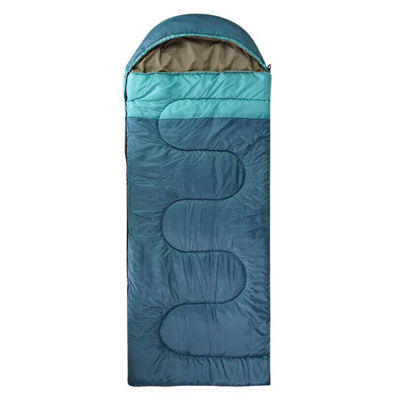 ALPINT MOUNTAIN Envelope-Style Sleeping Bag with Hood for Outdoor Camping, Adult Moisture-Proof Soft Fitted All-Season Sleeping Bag And Quilt Combo