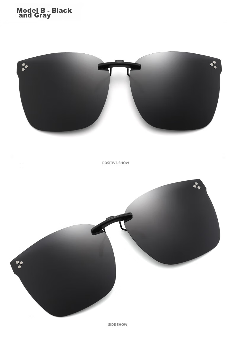 LESCA LUNETIER Polarized Clip-On Sunglasses for Men And Women, Adjustable Prescription Sunglasses Clip-On for Driving And Fishing 18