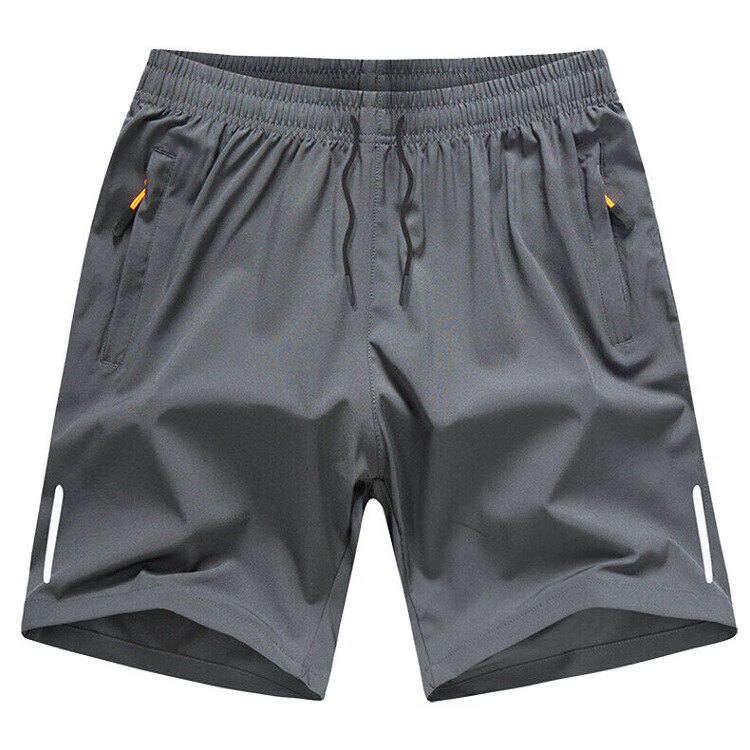 NASA GOOD Men's Shorts, Summer Solid Color Versatile Trendy Sports Thin Breathable Elastic Loose Five-Point Pants, Black 5XL 15