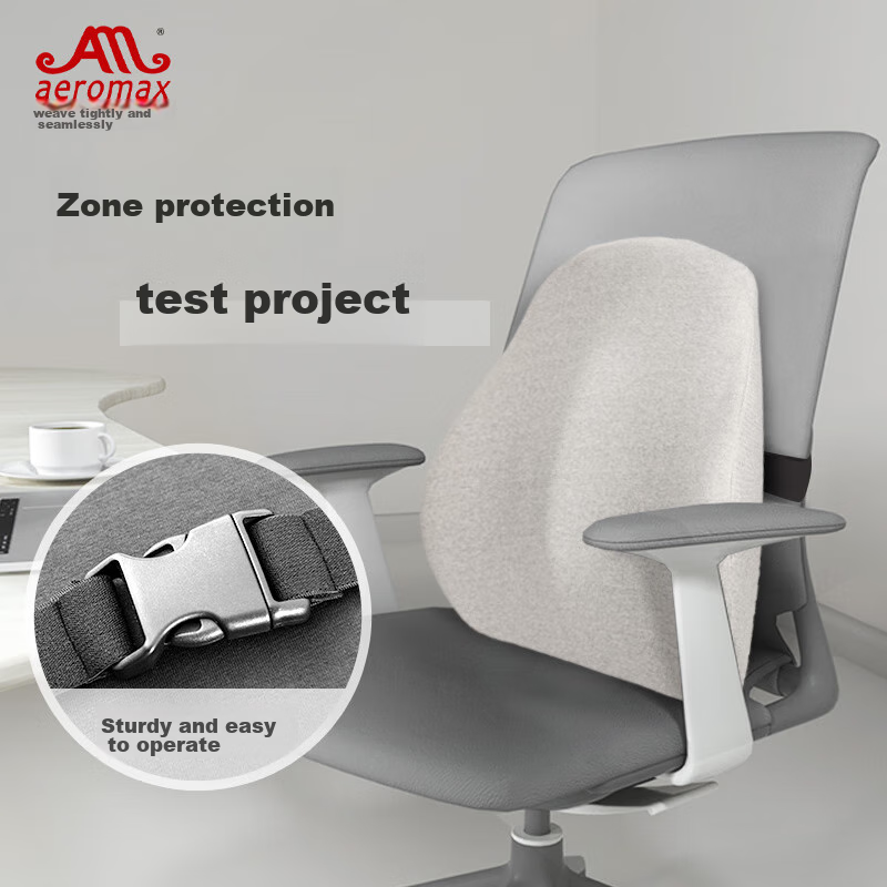 Aeromax Office Chair Back Cushion, Low Rebound Space Memory Foam Lumbar Support, Car Seat Backrest Pad