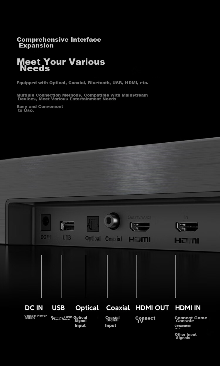MI TV Soundbar 5.1.4 Dolby Atmos Wireless Bluetooth Soundbar + Subwoofer Sky Channel Surround Sound Home Theater System 10