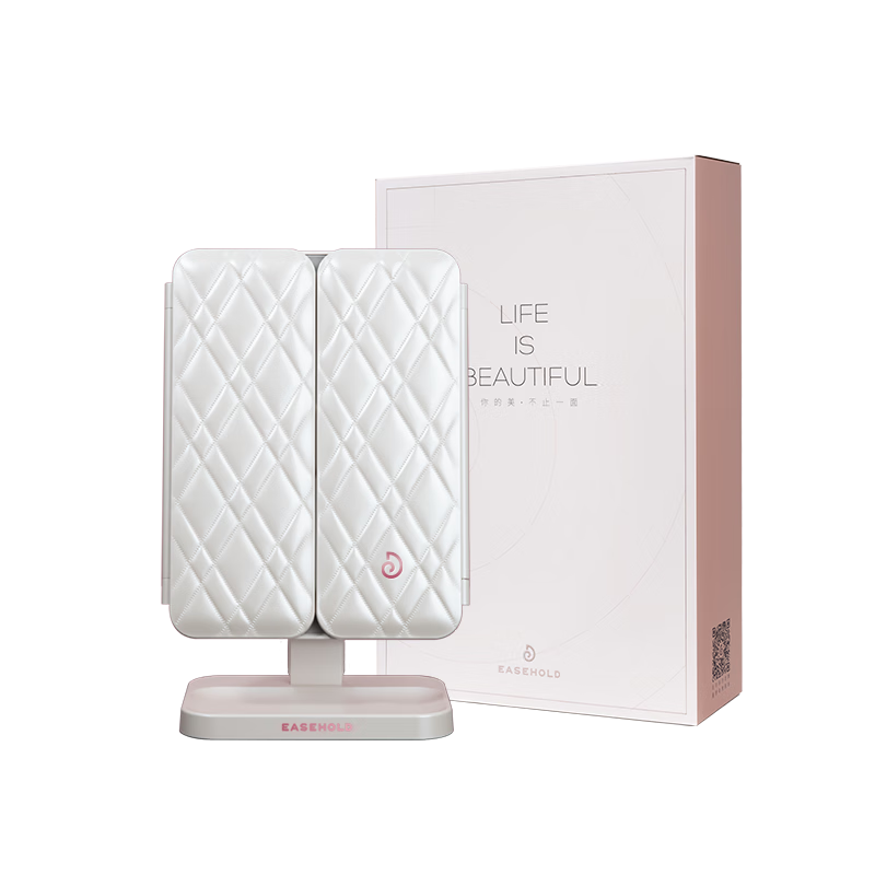 EASEHOLD Yijing [Super Subsidy] LED Makeup Mirror with Light, Smart Mirror, Dressing Mirror, Beauty Lamp, Cosmetic Container Gift Box, Shell Mirror, Birthday Gift for Girlfriend Or Wife