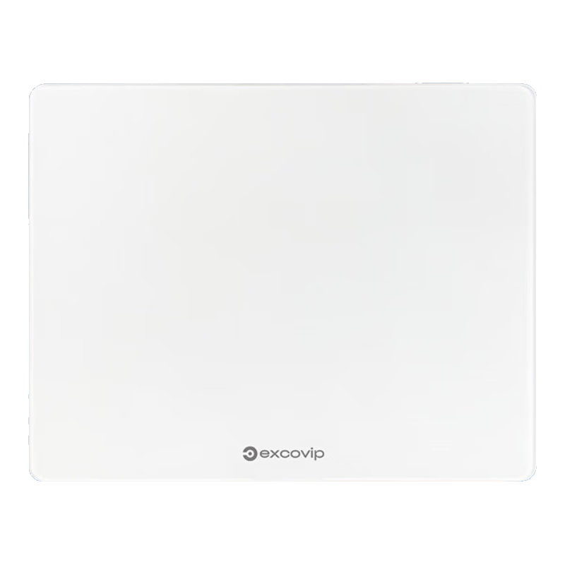 EXCO Glass Mouse Pad, Gaming Solid Color Mouse Pad, Hard Keyboard Desk Mat, Photovoltaic Computer Office Laptop Small Pad 250*200mm White 0178