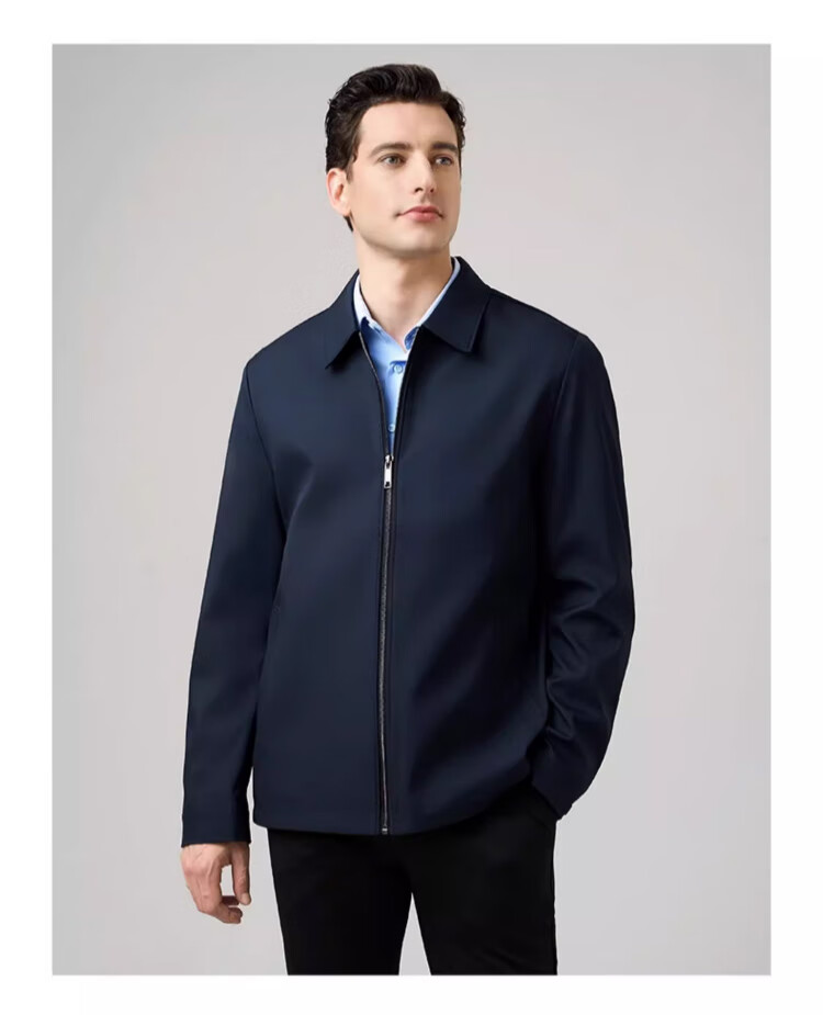Yalu Administrative Jacket for Men, Spring 2026 Business Casual Dad's Outerwear, Middle-Aged And Elderly Menswear Coat, Cadre Clothing 13