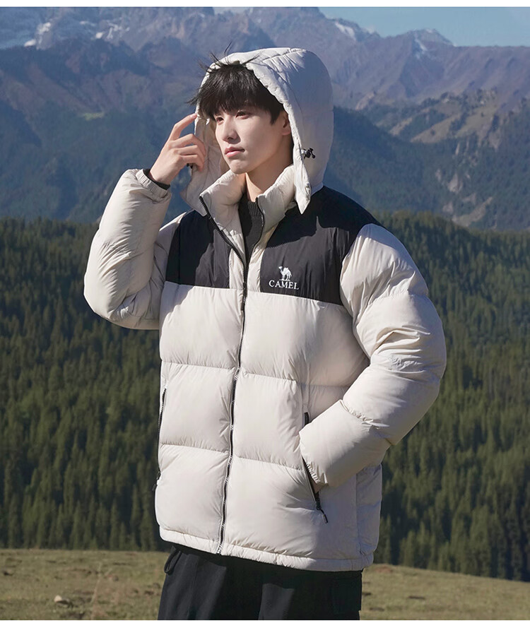 Luotuo (CAMEL) [Xiaotaiyang-Graphene] Autumn And Winter Outdoor down Jacket for Men And Women, Thickened Warm Puffer Coat 5