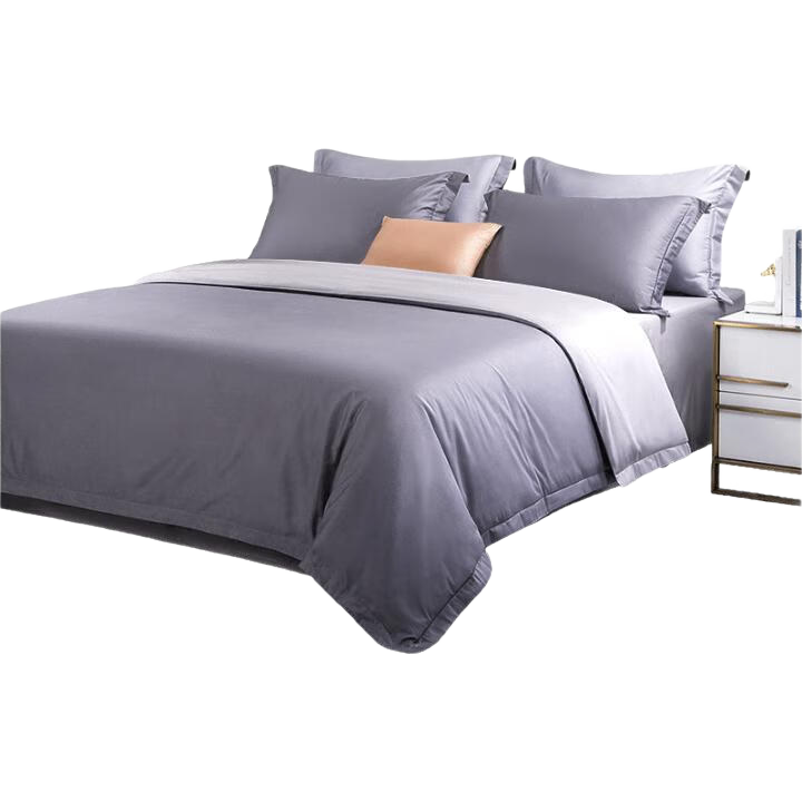 FUANNA Duvet Cover, Single Piece, Pure Cotton, 60-Count Long-Staple Cotton, Sateen Duvet Cover, All-Cotton, for Single Student Dormitory Bed, 1.2 Meters Wide