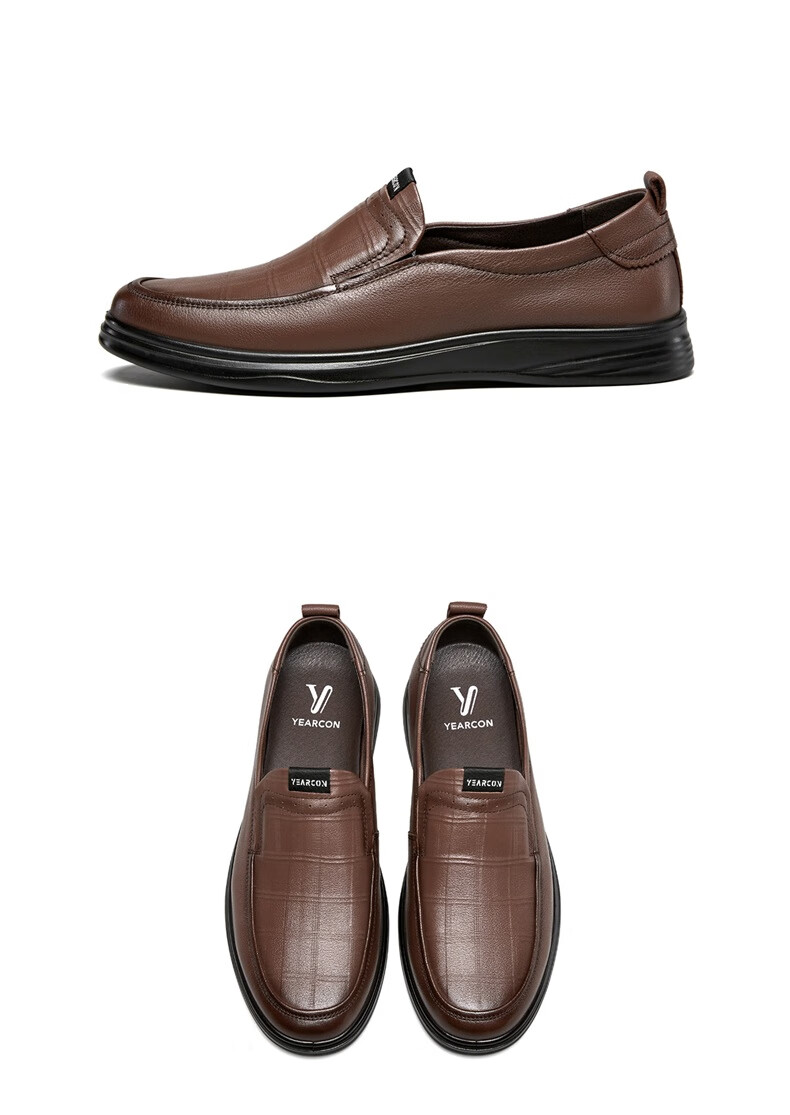 Eierkang Men's Business Casual Slip-On Driving Shoes Comfortable Loafers 61314W Black Size 43 7