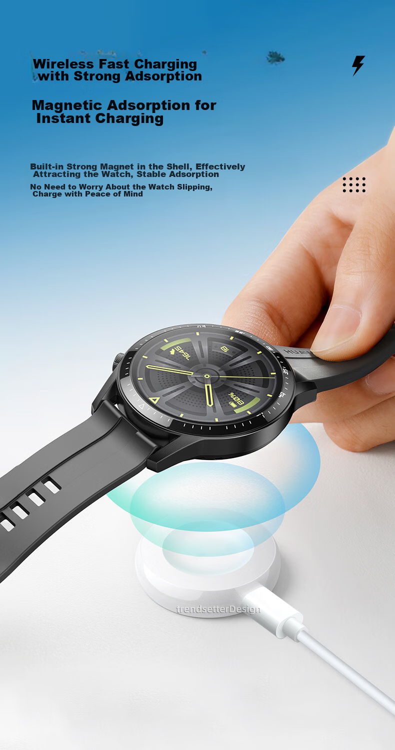 Chaofan Compatible with Huawei Watch Charger Cable, Suitable for GT6/GT5/GT4/watchFIT4 Pro/4/3pro/GT3/GT2pro/GTRunner, Magnetic Charging Adapter Base 5