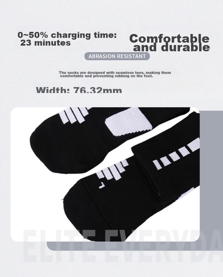 NIKE Elite Mid-Calf Basketball Socks, Black (1 Pair), SX7625-013 5