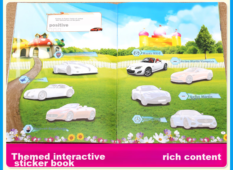 Diyu Car Stickers for Off-Road Vehicles And Engineering Cars, Baby Car Stickers for Boys And Girls, Sticker Book Toy 14