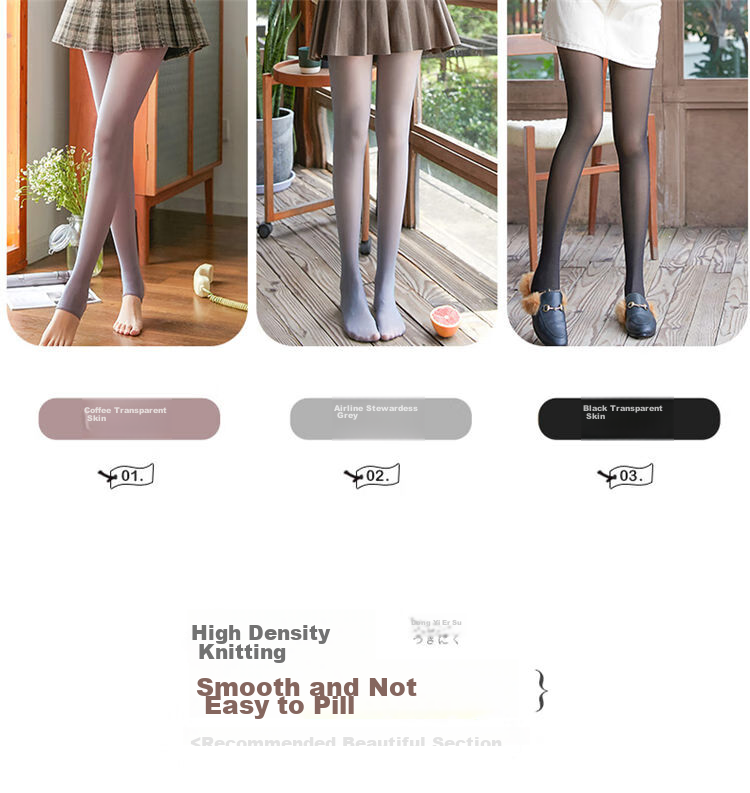 LangSha Women's Leggings for Outer Wear, Seamless Thin Faux Sheer Tights, Spring And Summer Stockings 11