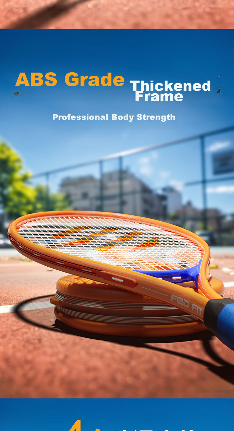 FEIERDUN FED Tennis Rebound Trainer Racket for Beginners with Strings, Suitable for Adults And Children, Parent-Child Package 8