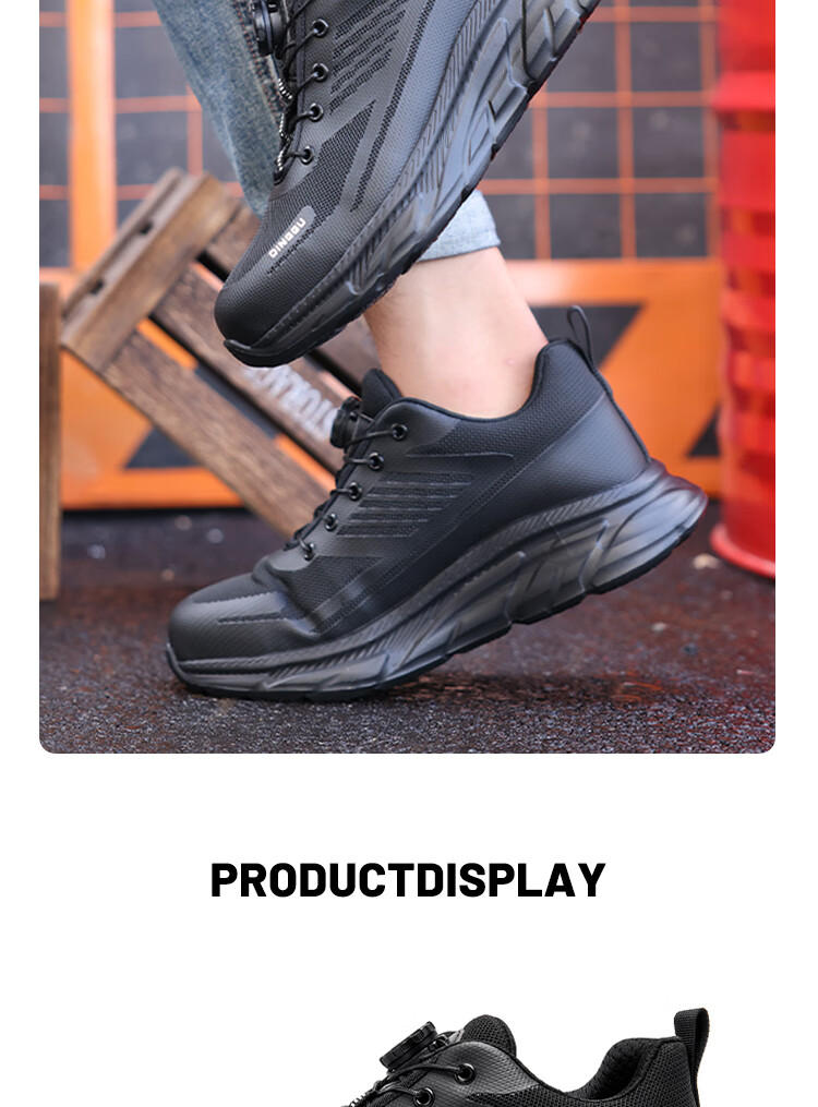 Dinggu Intelligent Buckle Safety Shoes, Lightweight Comfortable Work Shoes, [Best-Selling All-Season Model] JD1322hei39 17