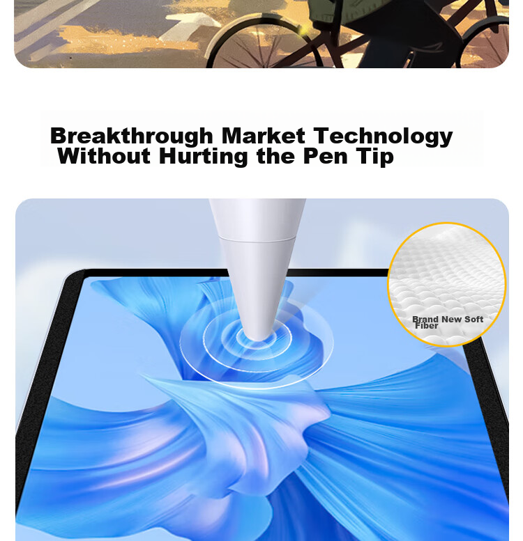 ESCASE Huawei MatePad Pro 11 Magnetic Paper Film, 2022/2024 Model Writing Stylus, Removable Drawing Film, Magnetic Drawing Film, Frosted Kent Film [Reusable] 10